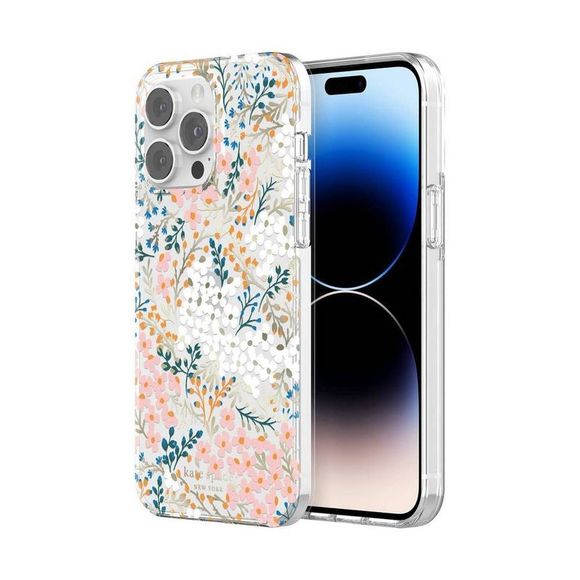 Kate Spade New York Apple iPhone 14 Pro Max Case w Rose/Pacific Green - Picture 2 of 4